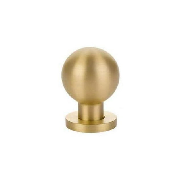 Emtek 86152US4 1 in. Moderne Globe Armoire Bouton&44; Laiton Satiné