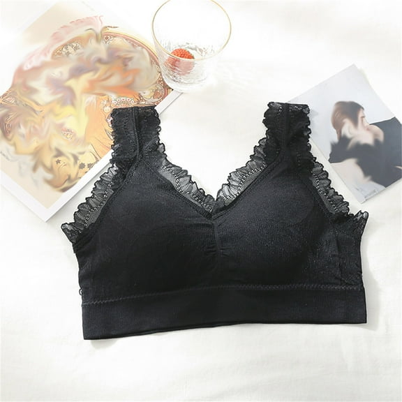 Black*Friday Discounted Items under $5 GaThRRgYP Bras for Women GaThRRgYP Fashion Women Sexy Bra Solid Vest Camisole Breathable Push Up Tops Underwear