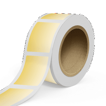 JAM Paper Outdoor Weatherproof Labels, Rectangle, 3 x 4, Gold, 125 Labels/Roll