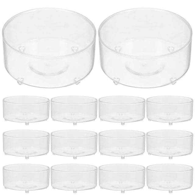 EeaseMX Copa de vela transparente de vela de vela de plástico de 100 pcs para suministros de templo