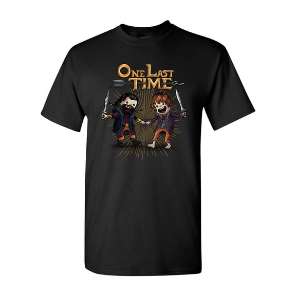 One Last Time Adventure TV Cartoon Salih Gonenli Artworks Funny DT Adult T-Shirt Tee