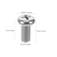 thumbnail image 2 of FUEENIRVA 10Ud Tornillo M5 X10mm Para Mango De Olla Sartén Resistente Al Calor Fácil Instalación Plata, 2 of 6