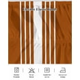 thumbnail image 5 of Burnt Orange White Stripe Wrap Around Bed Skirts for King Bed 16" Drop,Bed Skirt with Adjustable Elastic Belt Dust Ruffle Bed Valance for Bedroom Hotel Modern Rustic Vertical Striped Bed Frame Cover, 5 of 7