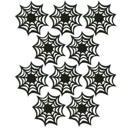 

HOMEMAXS 10pcs Halloween Spider Web Coasters Placemat Decorative Table Placemats Doilies Halloween Decorarion Supplies