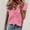 ZA-Pink-flash deals, variant on Frostluinai Short Sleeve Shirts for Women V Neck Ruff Front T Shirts Casual Dressy Work Office Blouses Plus Size Lightweight Tee Shirts