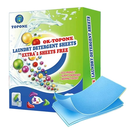 Buytra 62PCS New Formula Laundry Detergent Sheets Wash Laundry Washing Powders Cleaning