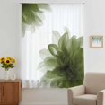 thumbnail image 3 of Sage Green Sheer Curtains 84 Inches Long, Boho Modern Floral Abstract Ombre Leaf White Light Filering Curtains, Breathable Simi Curtain Privacy Drapes for Living Room Bedroom Window Treatment, 3 of 9