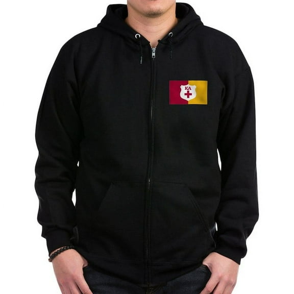CafePress - Kappa Alpha Order Supplemental Flag Sweatshirt - Zip Hoodie, Classic Hooded Sweatshirt with Metal Zipper