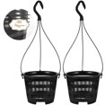 thumbnail image 3 of 5 Sets Hanging Flower Pots Plastic Planters Household Orchid Planting Pots Balcony Decorations, 3 of 5