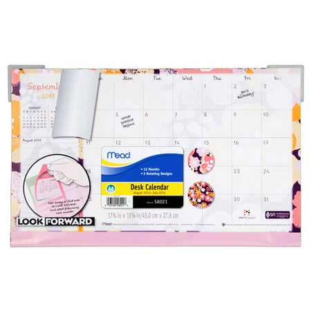 Mead Look Forward Desk Calendar