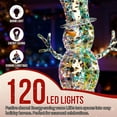 thumbnail image 4 of 4FT Lighted Iridescent Snowman Christmas Decorations, Pre-lit Holiday Decor with 100 Warm White LED Lights for Xmas Outdoor Indoor Decor Lighted Holiday Displays, 4 of 13