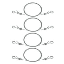 Uniclife Adjustable Picture Hanging Wire, 6.6 Feet 1/16" Picture Wire, Picture Hanging Kit for up to 100 lbs, Heavy Duty Stainless Steel Wire Rope for Mirror Curtain Photo Frame