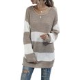 thumbnail image 3 of Gibobby Sueter Dama Suéteres acogedores e informales para mujer con de colores para otoño e invierno (Caqui, L), 3 of 5