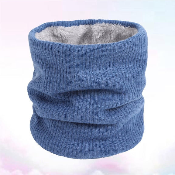 Milisten Blue Winter Scarf Cold Protection Stylish Neck Warmer One Size