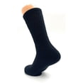 thumbnail image 5 of Mid Calf Crew Socks for Women Black Cotton Socks Size 9-11 6 Pairs, 5 of 6