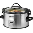 thumbnail image 1 of VEVOR 8QT Electric Slow Cooker with 3-Level Heat Settings and Locking Lid, 1 of 9