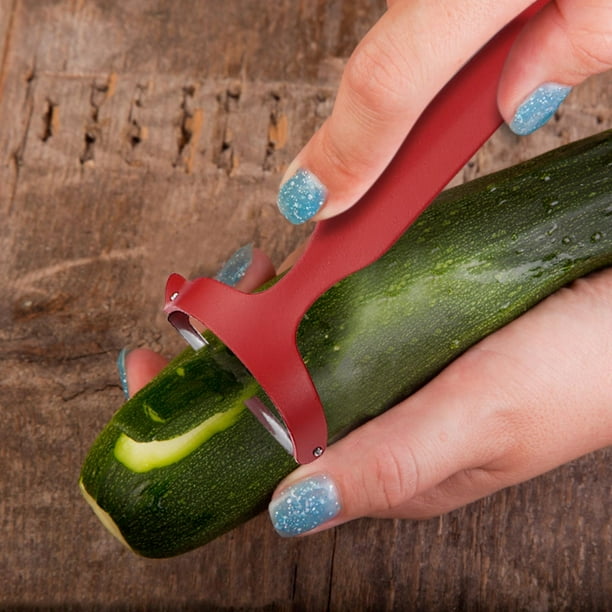 Cuchillo Pelador de Acero Inoxidable: Utensilio de Cocina Compacto con Mango Ergonómico para Pelar, Cortar y Cortar En Juliana Frutas y Verduras Sin Esfuerzo.
