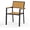 Teak, variant on Harbweb Stackable Outdoor Patio Dining Chairs, Black