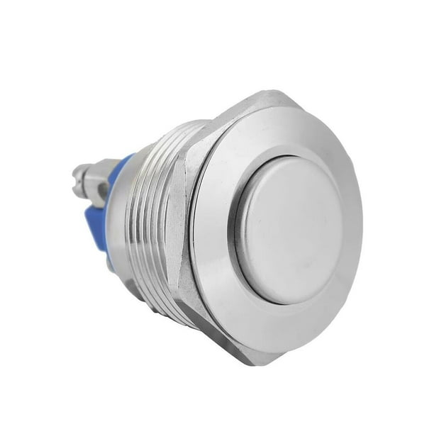 Interruptor De Botón Pulsador Momentáneo Tapa Redonda Alta Impermeable Terminales De Tornillo De Descarga Alta Scienceny EL009174-00