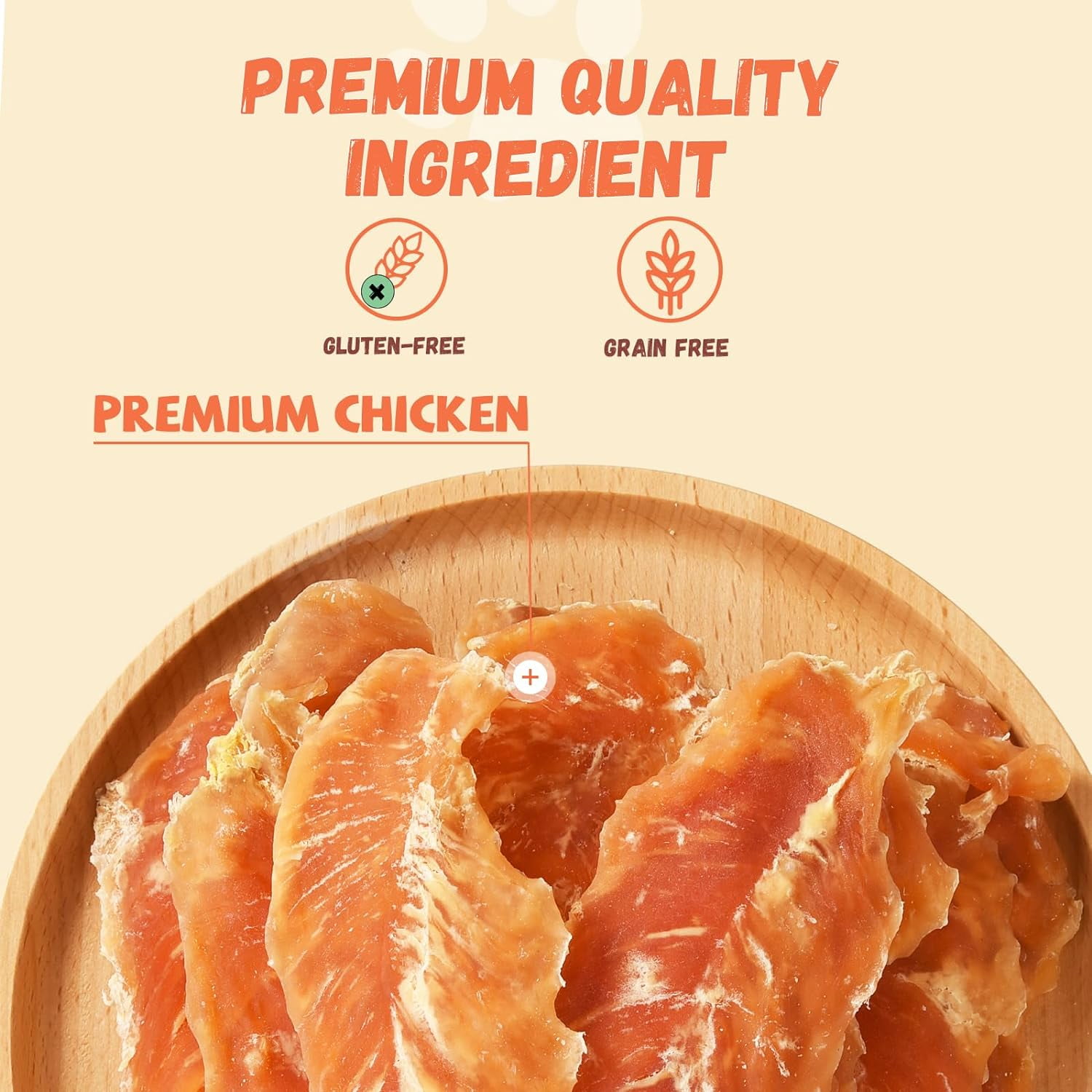 (2 pack) Pawmate Chicken Jerky Dog Treats, High Protein Pure Chicken Snacks for Small Medium Large Dog, 11 oz