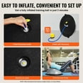 thumbnail image 3 of KFFKFF Half Balance Ball Trainer, 23-inch Stability Ball with a 660lbs Weight Limit, Includes Resistance Bands & Foot Pump for a Comprehensive Home Gym Experience, Ideal for Full Body Fitness, Gray, 3 of 9