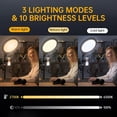 Lighting for Computer, Adjustable Desk Ring Light for Video Calls ...