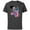 Charcoal, variant on Disney Lilo & Stitch Bike Adventure - Short Sleeve Cotton T-Shirt for Adults -Customized-White