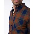 thumbnail image 3 of CAMISA DE ALGODÓN A CUADROS CON BOLSILLO Y CUELLO ABOTONADO PARA HOMBRE GENERRA, 3 of 5