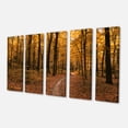 thumbnail image 2 of Chemin dans la Forêt d'Automne Jaune - Art sur Toile Forêt Moderne, 2 of 3