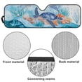 thumbnail image 7 of FUIALDOLG Sea Turtle Ocean Automotive Sunshade Comes with Storage Bag, Keep Car Interior Cool,Universal Windshield Sun Shade Fit for Cars, Off-road Vehicle, Trucks, SUV (52.95x16.14 inch), 7 of 7
