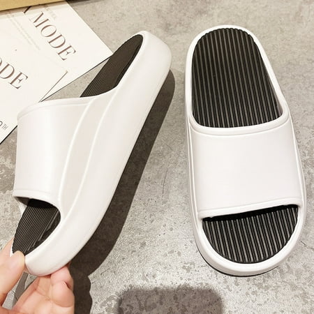 

KKCXFJX slippers for women Summer Couple Women Men Slippers Fashion Casual Thick Bottomed Beach Shoes Gift