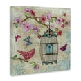 thumbnail image 3 of Stupell Industries Spring Fling Pink Bird Canvas Wall Art design by Janet Tava, 30 x 30, 3 of 7
