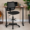 thumbnail image 2 of Flash Furniture Elaine Mid-Back Black Mesh Drafting Chair, 2 of 11