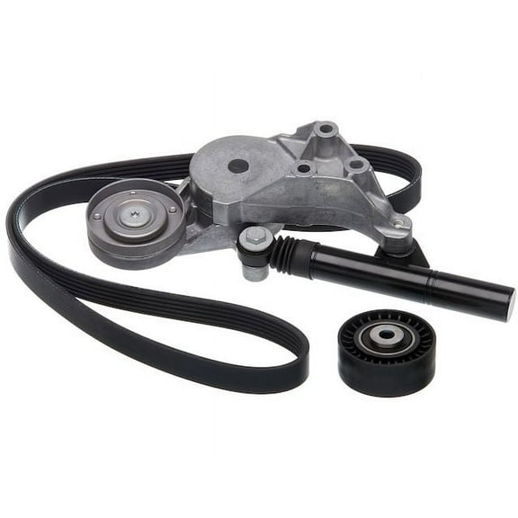Serpentine Belt Drive Component Kit - Compatible with 1999 - 2004 Volkswagen Jetta 1.9L 4-Cylinder Diesel 2000 2001 2002 2003