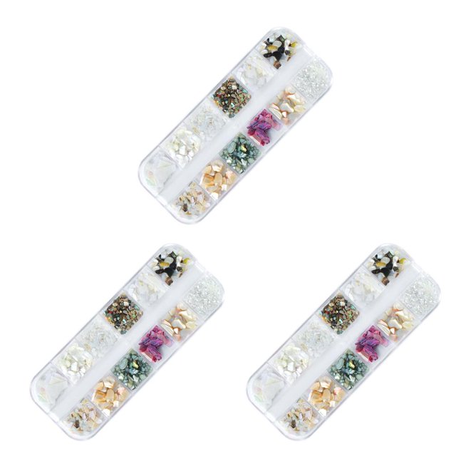 ziyahi Natural Conch Chip Sticker Set High Brightness Decals Kit Manicure Beauty Supplies 2 3Set