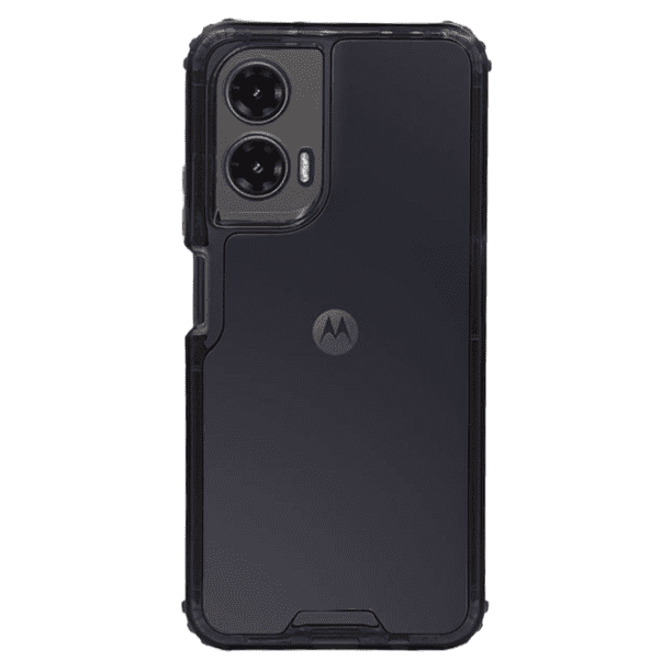 Funda Otter 360 Contorno De Color Uso Rudo Para Motorola G35 Negro Más 2 Micas De Cristal