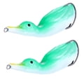 thumbnail image 3 of 2 Piezas Señuelos de 10,5 Cm / 4,13 Pulgadas Cebo Aparejos Señuelo Suave Verde Macarena Pato Cebo blando, 3 of 7