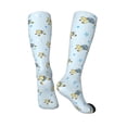 thumbnail image 4 of Fotbe Cartoon Turtle print Women's Men's Novelty Crew Socks Cotton Socks Knee High Socks for Walking,Running,Nurses,Pregnancy, 4 of 9