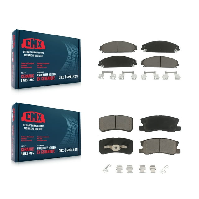 CMX Front Rear Ceramic Brake Pads Kit for Car 2008-2009 Dodge Caliber SRT-4 KCX-100226