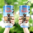thumbnail image 4 of Merry Christmas Woofmas Xmas Noel Akita Elf Candy Cane Snow 30oz Stainless Steel Tumbler Insulated Cup with Lid Inu Dog Lover - 13017, 4 of 5