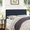 thumbnail image 2 of Modern Fabric Upholstered Queen Panel Headboard in Navy, 2 of 4
