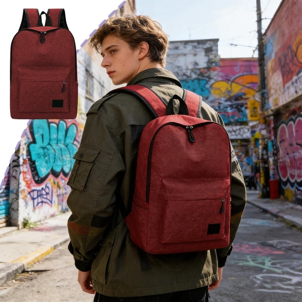 Mochila para viajes y portátil | Mochila informal de gran capacidad | Mochila ligera para estudiantes para la escuela, el transporte y actividades al aire libre
