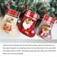 thumbnail image 5 of Naiovety Calcetín de Navidad para el hogar, árbol de Navidad, pared, ventana, regalos, bolsa, calcetín con campana, boda, vacaciones, Type3 NO3, 5 of 6