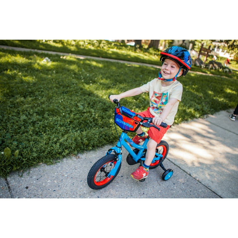 Schwinn Snap 12 inch Boys Kids Bike with Training Wheels Ages 1 4 Blue Walmart