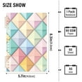 thumbnail image 2 of FORMRS 1-Subject Spiral Notebook 8" x 5" College Ruled 60 Refillable Sheet A5 Hard Cover, Colorful Geometric, 2 of 7