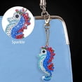 thumbnail image 6 of 1 set 5pcs 5D Diamond Painting Keychain Kit Seahorse Diamond Painting Keychains DIY Handmade Full Diamond Painting Decorative Accessories for Kids Adult Craft Projects, 6 of 7