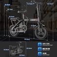 thumbnail image 3 of ASKGO Z6 749W Rated Folding Electric Bike,14" EBike for Adults Teens , 48V 10Ah Removable Battery, Max Speed 20Mph&20miles,Ages 14+ class2  UL2849, 3 of 14