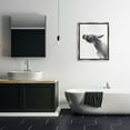 thumbnail image 3 of Stupell Industries Donkey Bathroom Splash Animals & Insects Painting Gray Floater Framed Canvas Art Print Wall Art, 25 x 31, 3 of 10