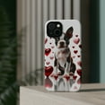 thumbnail image 4 of DistinctInk Tough Case for Apple iPhone 15 PLUS (6.7" Screen), Compatible with MagSafe Charging - Valentine's Day Boston Terrier Puppy, 4 of 6
