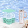 thumbnail image 5 of Precio sorpresa!Bandeja de hielo de silicona mejorada y molde, bandeja de hielo de café cilíndrica de gran tamaño para refrigerador con tapa y accesorios de vidrio, 5 of 5